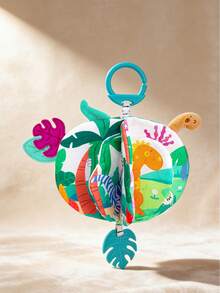 1件可爱3D圆尾布书早教玩具，3D认知耐撕咬婴儿玩具，适合作为新生儿礼物 - 彩色 - 查看 7