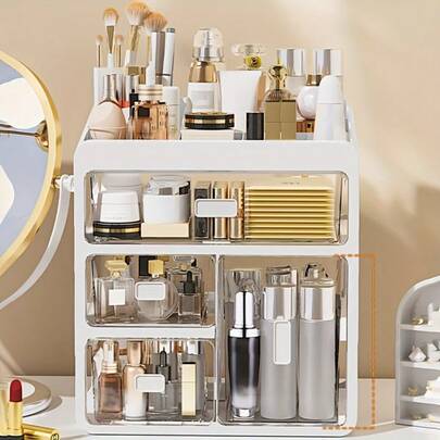 Opbergdoos en -rek voor cosmetica