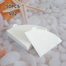 V02 Size Cone Coffee Filters, Easy To Use, Upgraded Design, Suitable For Pour Over Coffee And Drip Coffee Makers, V-Shaped Manual Coffee Filter Cups, Compatible With Pour Over Coffee Dripper, Back To School Season - White - View 4