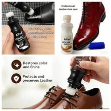 Neutral Brown Black Leather Care Cleaning Liquid Shoe Polish(75ml)