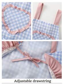 Delantal mini personalizado con nombre/texto y bolsillo de conejo, delantal infantil personalizado - Vestido sin mangas, conjunto de fiesta de cumpleaños - Delantal infantil personalizado, [6-10 años] Delantal infantil personalizado, delantal infantil con pequeño diseño de rana incluido, delantal y gorro estampado para niños pequeños, regalo de Navidad. Utensilios de cocina en miniatura realistas, delantal de cocina mini para niños y niñas, regalo de vuelta al colegio, regalo de Navidad, organizador de viaje - Multicolor - Ver 6