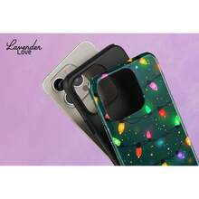 Funda de Teléfono de Vacaciones: Patrón de Luces de Navidad Verdes 17 16 15 14 13 12 Pro, S25 S24 S23 Ultra Plus, Pixel 9 8 Funda de Teléfono Creativa de Dibujos Animados, Resistente a Impactos y Caídas, Protección Completa, Adecuada para 17/17ProMax/iPhone16/16Plus/16Pro/16ProMax, iPhone15/15Plus/15Pro/15ProMax, iPhone14/14Plus/14Pro/14ProMax, iPhone13/13Pro/13ProMax, Regalo Perfecto para Novia, Novio, Día de San Valentín, Navidad - Blanco - Ver 5