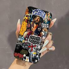 Funda para teléfono con collage gráfico inspirado en la fe que presenta vibrantes ilustraciones con temas espirituales. Compatible con  17,  16 Pro Max,  15 Pro Max,  13 y  12. Fabricada en TPU resistente, ofrece una protección fiable contra golpes y caídas. Un regalo perfecto para creyentes, amigos, familiares y ocasiones especiales como cumpleaños y Navidad. - Negro - Ver 2
