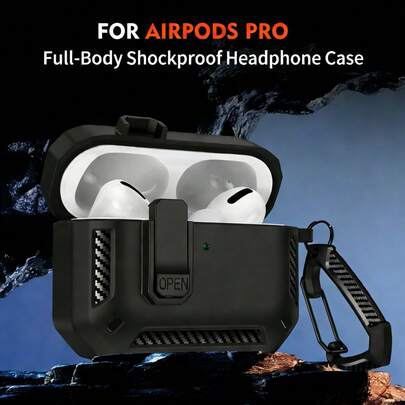 Luxury Switch Earphone Case For  4 Pro 2 3 Case Shockproof Cover For Apple  Pro 2 3 1 Cases Accessories Keychain