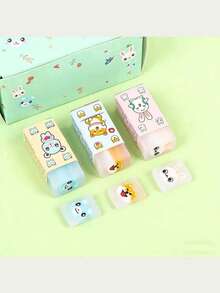 可爱卡通动物橡皮擦 | 水豚特别款橡皮擦（全身三明治式可切片设计） | 趣味返校小礼物，升级材质 | 适用于办公及学习用品，学生奖励 | 送给朋友、家人和同学的完美节日礼物 | 新年及返校季的理想之选