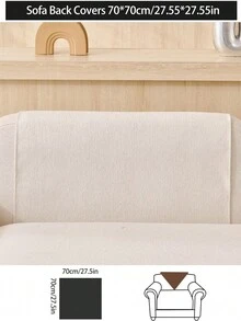 1件装奢华雪尼尔沙发垫套，现代简约时尚防尘防滑沙发座垫，可水洗，适用于卧室、办公室、客厅组合，L型沙发和1/2/3/4座沙发 - 米色 - 查看 13