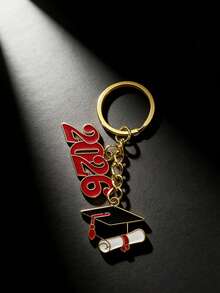 1pc/2pcs 2026 Numeric Keychain, Graduation Keychain, Novelty Student Keychain, Keyring, Unisex Car Key Chain, Key Fob, Holiday Gift, Daily & Festival Accessory - Multicolor - View 3