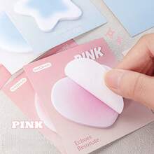 30张/1本，爱心粉状腮红，感觉逐渐变化，方便贴纸，学生笔记，笔记，ins，笔记，笔记，标签，手账，撕账，可爱 - 彩色 - 查看 6