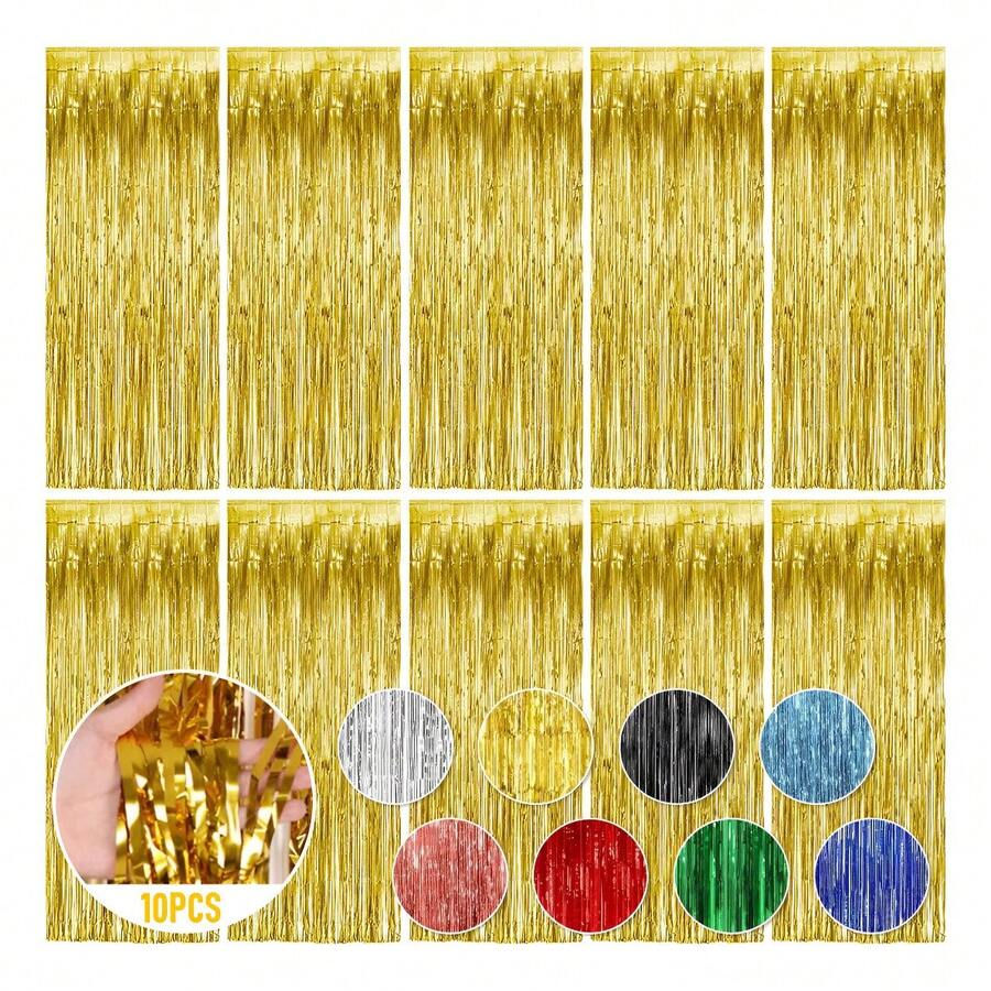 Tinsel Decoration - Black - View 1