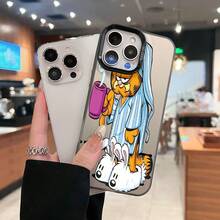 Morning Coffee Qué funda de teléfono tan acogedora Compatible con fundas de teléfono   17  16 Pro Max  15 Pro Max  13 y  12 Hecho de material de TPU, brinda protección contra golpes y caídas. Es un gran regalo para familiares, amigos, novios, novias y Halloween. - Negro - Ver 3