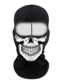 1pc/2pcs Unisex Elastic Breathable Printed Face Mask, Suitable For Hiking, Cycling, Outdoor Activities, Daily Wear, Party, Costume - D - View 19