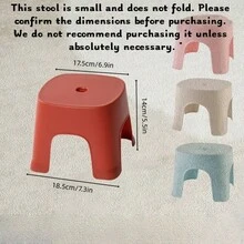1个8/9/10英寸厚塑料折叠凳，便携式迷你户外成人椅，长凳，便携式钓鱼椅，户外，方便，节省空间，凳子，折叠凳，厨房凳，折叠椅，折叠厨房凳，浴室凳，吧台凳，带软垫座椅