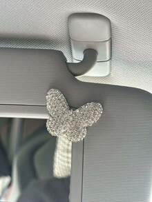 Decoración de coche con diamantes de imitación en forma de estrella, elegante adorno de mariposa de princesa para el salpicadero, regalo para mujeres, Día de San Valentín