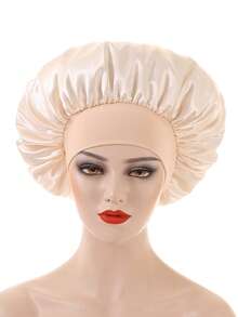 2025 New Adult Wide Stripe Elastic Headband Sleep Cap, Women Haircare Hat, Outdoor - Khaki - View 9