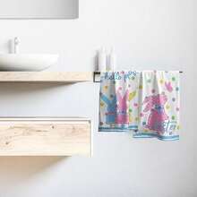 Black White Polka Dot Towels Set Of 2, Boho Polka Dot Hand Towels For Bathroom 14"X28" Vintage Doodle Towels Soft Absorbent Bathroom Hand Towel For Face, Gym, Spa, Kitchen - 你好 P e eps-c 彩色兔子 - 查看 6