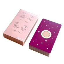 Pink Color Soulmate Love Messages Oracle Cards, 56-Card Deck, Cardboard Material, English Edition, Divination & Fortune Telling Game With Meanings For Women Party Entertainment - Pink - View 5
