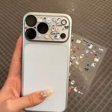 Apple 17 Pro/ProMax Lens Film+Sticker Transparent Decoration DIY Sticker Cute Teddy Bear Sticker - Clear - View 9