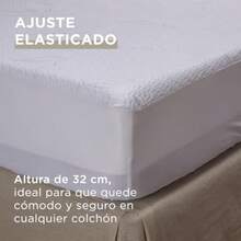 FIAN Rosewood - Cubre Colchón Bambú Impermeable - Queen - Protector de Colchón Premium - sobre Colchón Queen - Individual - Ver 5