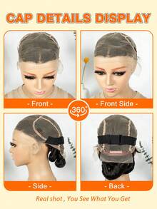 [Heat Resistant Synthetic Wig] High-Density Heat Resistant Elegant Full Lace Synthetic Wig For Women - Versatile Black Braided Style - Black - View 10