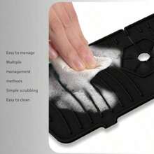 Kitchen  &  Protector Contra Salpicaduras para Grifo de Fregadero de Cocina Almohadilla de Silicona para Grifo Alfombrilla de Secado para Grifo de Grifo Bandeja Recogegotas Soporte de - como en la foto - Ver 6