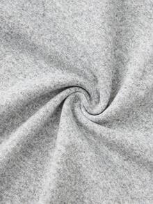 Grey Maternity High Neck Long Sleeve High Elasticity Jumpsuit, Comfortable & Fashionable Maternity Jumpsuit