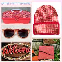 28pcs 3mm Non-Hot Fix Flat Back Resin Rhinestones - 28 Mixed Shiny Gem Colors, With Tweezers And Applicator Tool, For DIY Crafts, Clothing, Shoes, Nail Art, Fabrics And Cup Decorations - 28-grid Jelly Drill - View 11