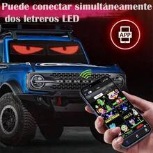 Letrero LED deslizante Bluetooth DIY color negro para tienda / escaparate - por defecto - Ver 2