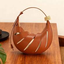 1 geantă de damă de înaltă calitate, JW P Crescent Moon Bag, geantă de navetă cu capacitate mare 2T29, geantă minimalistă la modă JANA New Hollow-Out pentru femei, geantă versatilă pentru femei, potrivită pentru naveta, întâlniri cu prietenii, cumpărături și diverse ocazii, ușoară cu design elegant - Multicolor - Vizualizare 4