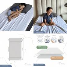 FIAN BAMI -Sábana Impermeable de Algodón - Protector de Colchón Repelente a Líquidos- Ideal para Todas Las Edades - Blanco - Ver 9