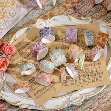32 Rolls Washi Tape Set, Colored Floral Decorative Masking Tape, Artists Tapes For Junk Journal, Journaling, DIY Craft Projects, Scrapbooking Supplies Decor - Hoa nhiều màu sắc - Xem 7