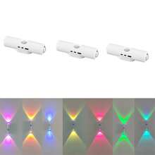 磁感应壁灯，卧室装饰夜灯，山景射灯，LED柔光灯