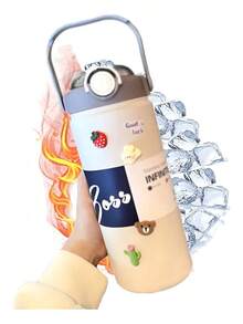 TendenciaTermo De Agua De Acero Inoxidable A Prueba De Fugas CampingCalidad premium - Rosa chicle - Ver 3