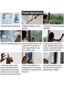 EstiloTendenciaFrokom PelíCula Reflectante Para Ventana, 90 X 200Cm PelíCula De Ventana, Pelicula Termica Para Ventanas, PelíCula Adhesiva Para Ventana, Efecto De Espejo, Anti UV, Espejo De Una VíA(Negro)Calidad PremiumVersióN Mejorada - Pago - Ver 7