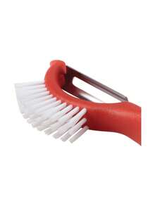 - Pelador de verduras y frutas con cepillo para polvo, herramienta 3 en 1, rojo,37569837 - Multicolor - Ver 5
