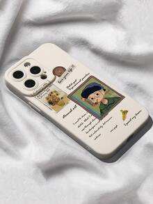 1pc Van Gogh Oil Painting Pattern Anti-Fall Cute Phone Case Compatible With IPhone 13/11/17/17pro/16/14/15/15pro/15 Plus/15 Promax/7plus/8plus/X/Xs Max/Xr/11pro/12pro/13pro/14pro/12mini/13mini/11promax/12promax/13promax/14promax/14plus/17pro Max/17Air/6/6s Plus/7/8/16Pro/16plus/16promax/Se2/17promax&Compatible With Samsung Galaxy/A54/A14/A12/A13/A15/A32/A33/A24/A52S/S20/S21/S22/S23/S24/S23Plus/S24ultra/S25/A15/A33/A23 - Multicolor - View 1