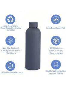 Customized Photo & Name Stainless Steel Double-Wall Insulated Water Bottle, Featuring A Daily Fashion Design With A Lid, Perfect For Printing Your Favorite Photo And Name. This Stylish Water Bottle Is Designed For Everyday Use, Combining Practicality And Personalization. It Makes A Thoughtful Gift For Friends, Family, Or Anyone Who Enjoys Having Personalized, Practical Accessories In Their Daily Life. - Multicolor - View 3