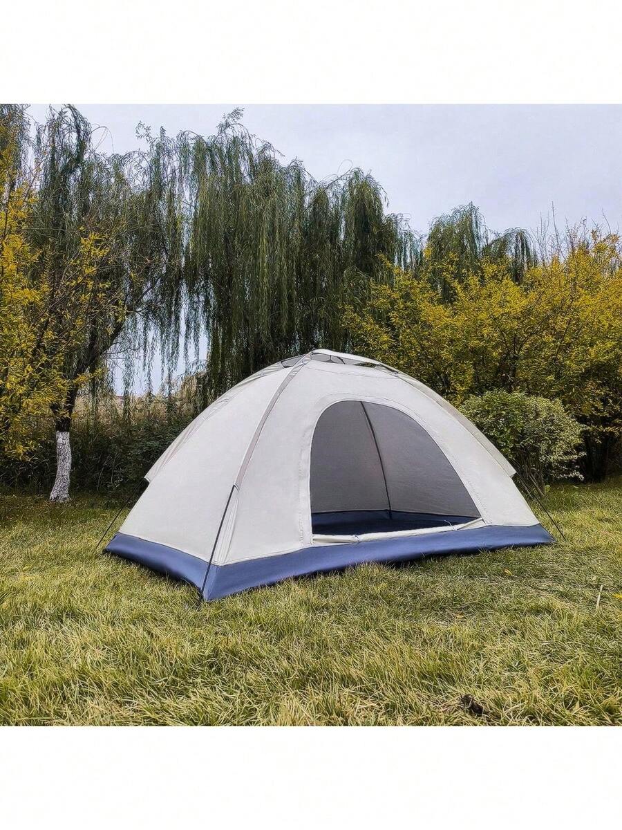 1pc Multicolor Camping Tent, Waterproof, Sunproof, Anti-Mosquito, Easy To Assemble And Store, Suitable For 1-3 People Outdoor Activities Like Camping, Hiking, Backpacking, Garden Party, Family Picnic
