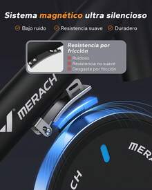 MERACH Indoor Cycling Bikes - Negro Magnético - View 6