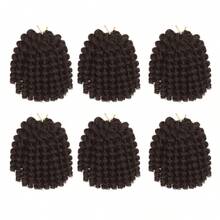 Wand Curl Crochet Braids Hair 8/10/12 Inch Jamaican Wand Curl Ombre Crochet Hair Jamaican Bounce Crochet Hair Colored Crochet Braids Ringlet Twist Hair Extension Crochet Hair - Multicolor - View 14