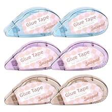 Scrapbook Tape, 4 Pack Double Sided Tape Roller Crafts, Adhesive Runner Scrapbooking Supplies Journaling School Office Teacher Supplies And Adults, 0.3INx 26FT - 0.3吋 x 26英尺 + 6 - 查看 7