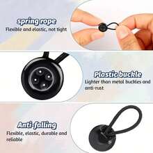 4pcs/8pcs/16pcs Expandable Waist Buttons, No Sewing Detachable Cuff Collar Shirt Extender, Elastic Waistband Adjustable Buttons, Unisex - Multicolor - View 8