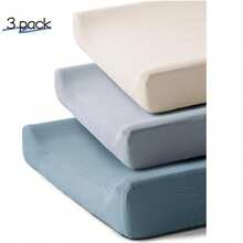 3 Packs Muslin Changing Pad Covers For Girl, Boy, Soft Changing Table Cover, Breathable Baby Nursery Diaper Chang Pad Sheets - Multicolor - View 13