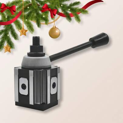 AXA 250-100 Piston Type Tool Post, Quick Change Turning Lathe Tool Post Holder Piston Tool Post CNC Swing Lathe Quick Change Holder