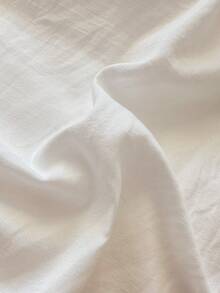 三件套白色卧室圣诞装饰图案镂空蝴蝶结刺绣被套套装，包含1个被套和2个枕套，超柔软透气时尚床上用品 - 白色 - 查看 7