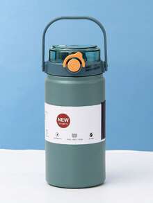 Large Capacity Insulated Cup, 316 Stainless Steel Water Cup, Student Outdoor Cup With Handle, Women's Office Double-Drinking Cup - Multicolor - View 12