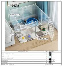 Indoor Dog Fence For Small Dogs, Puppies, Rabbits, Pets, Foldable Isolation Gate, Puppy Playpen - Multicolor - View 21