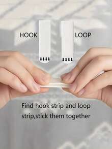 Removable Frame Hanging Hook Replacement Strips, Hook And Loop Fastener Hooks, No Residue After Removal, Suitable For Frames, Sockets, Remote Controls, Hooks, Home & Bathroom Hanging Tools, Birthday, Graduation, Valentine's Day Gifts - Multicolor - View 6