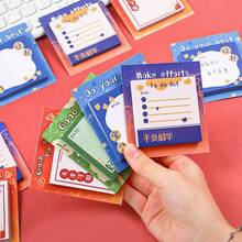 卡通便签本，学生留言笔记本，学习办公便利贴，卡通便签本，学生创意文具礼物，可爱留言便签，适合工作、家庭或学校使用 - 均碼 - 查看 5