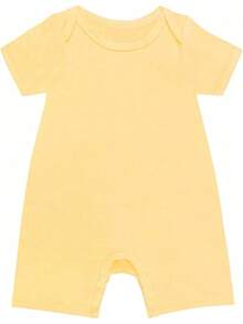 EstiloPijama de rayón para bebé, de manga corta, sin pies, cierre a presión, para niños y niñasVersión mejorada