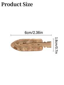 8 piezas Clips de cabello sin costuras con detalles dorados, adecuados para peinados diarios/de trabajo/de citas, accesorios para el cabello de mujer, clips de cabello, clips de cabello sin daños, accesorios para el cabello de mujer, decoración del hogar y el baño, decoración de otoño, útiles escolares, clips de cabello sin costuras, clips de cabello para flequillo lateral de verano para mujer, clips de cabello con forma de pico de pato, clips de cabello estilo Ins, regalo para novias y amigas, regalo del Día de San Valentín (1/4/8 piezas disponibles) - Multicolor - Ver 6